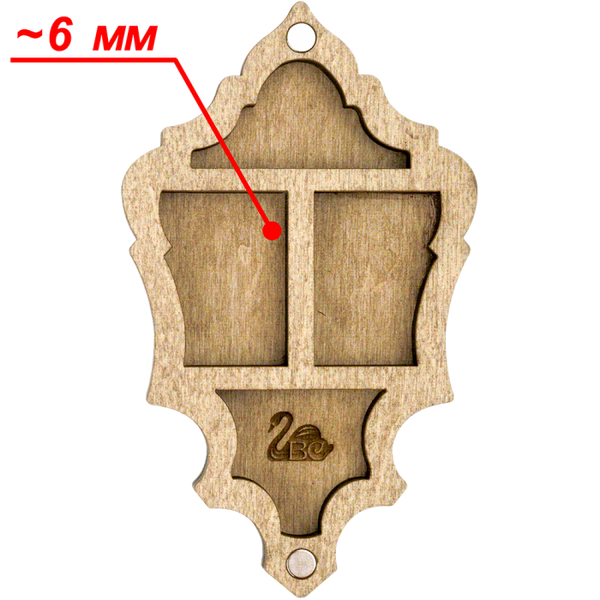 Bead organizer with wooden lid