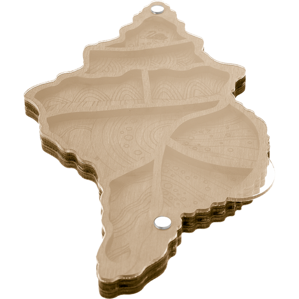 Wood bead organizer with transparent lid