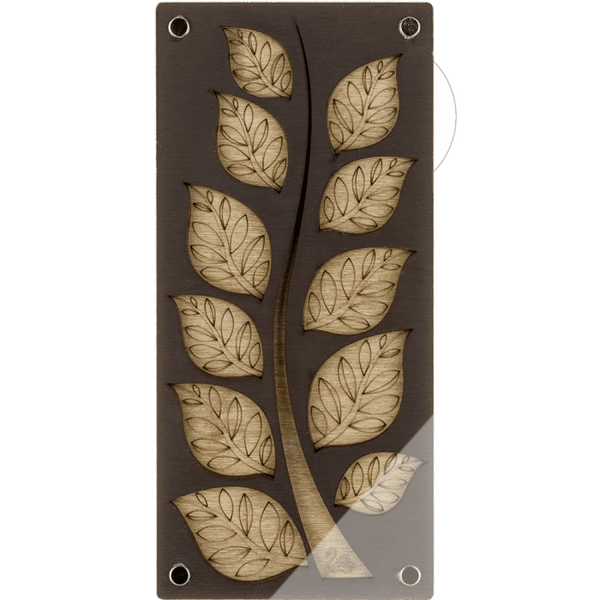 Wood bead organizer with transparent lid