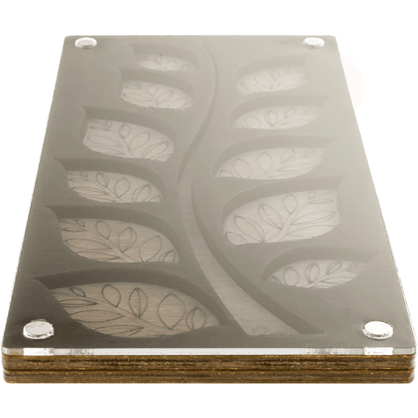 Wood bead organizer with transparent lid