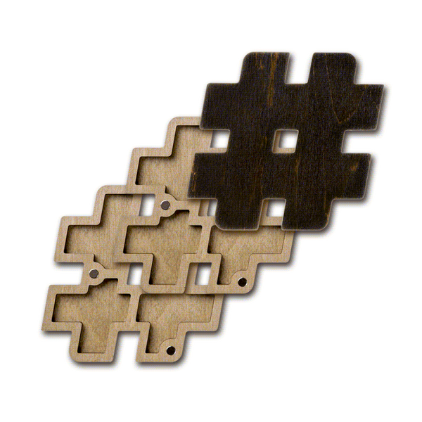 Wood bead organizer with lid