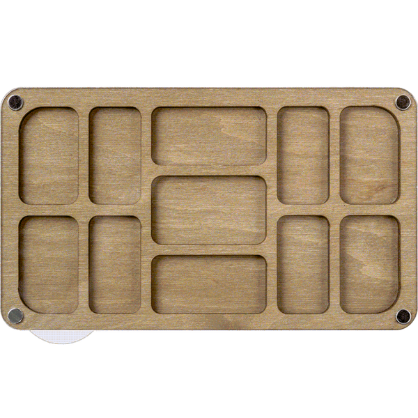 Multilayer bead organizer with transparent lid