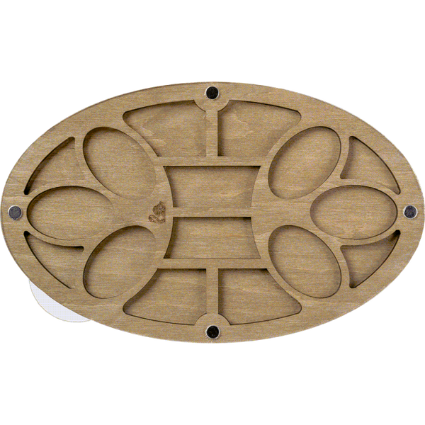 Multilayer bead organizer with transparent lid