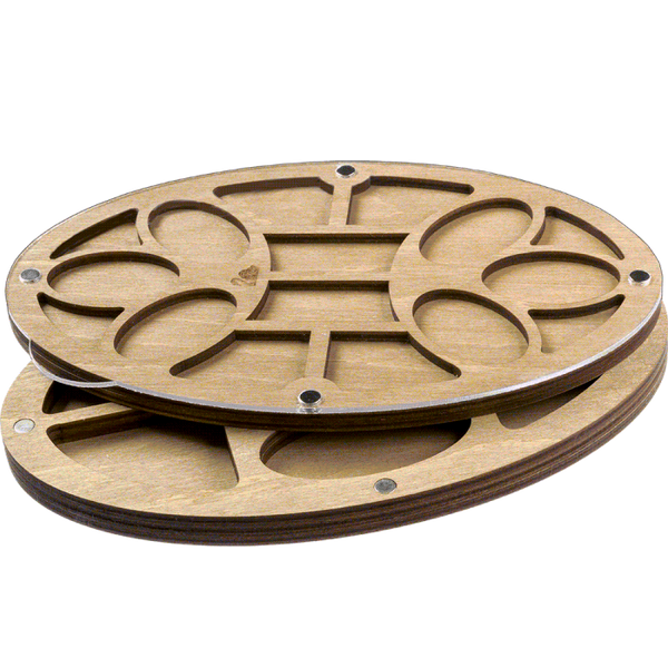 Multilayer bead organizer with transparent lid