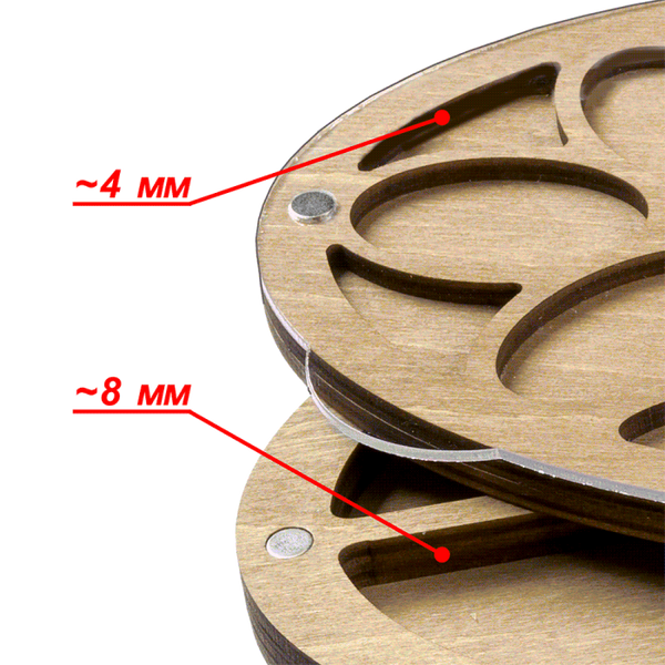 Multilayer bead organizer with transparent lid