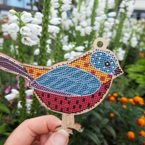 DIY Cross stitch kit on wood