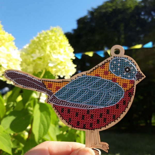 DIY Cross stitch kit on wood