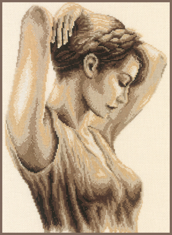 DIY Counted cross stitch kit Olympia 27 x 39 cm / 10.8