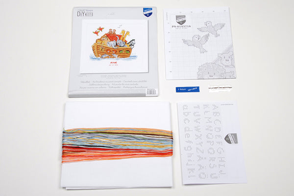 DIY Counted cross stitch kit Noah's ark 33 x 31 cm / 13.2