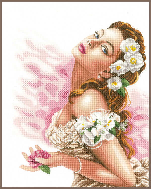 DIY Counted cross stitich kit Lady of the Camellias