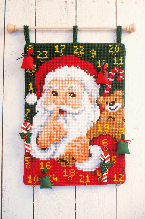 DIY Cross stitch wall hanging kit Shh...