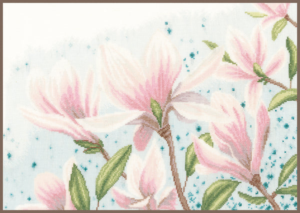 DIY Counted cross stitch kit Magnolias