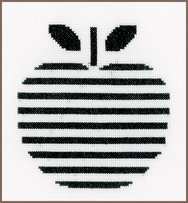 DIY Counted cross stitch kit Apple 18 x 18 cm / 7.2