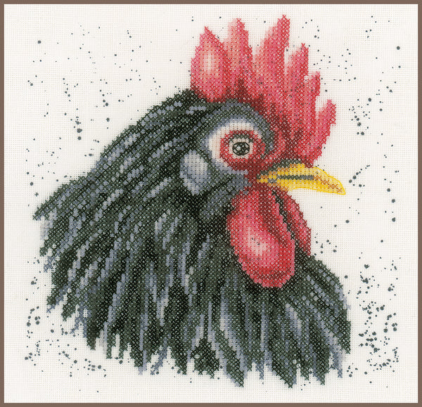 DIY Counted cross stitch kit Black chicken