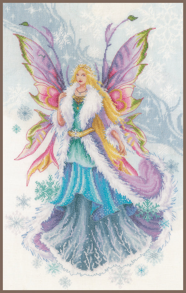 DIY Counted cross stitch kit Fantasy winter elf fairy