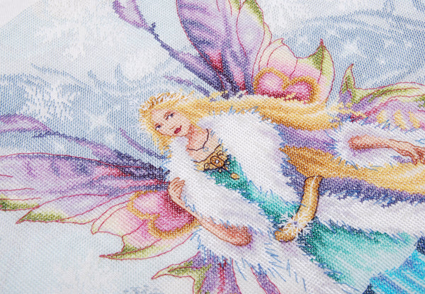 DIY Counted cross stitch kit Fantasy winter elf fairy