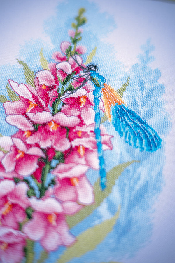 DIY Counted cross stitch kit Dragonfly's treasure 22 x 33 cm / 8.8