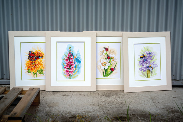 DIY Counted cross stitch kit Dragonfly's treasure 22 x 33 cm / 8.8