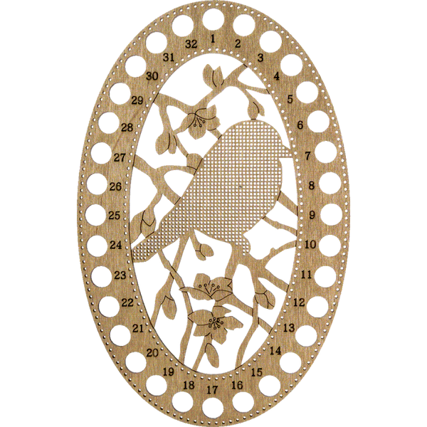 Blanks for embroidery with thread on wood FLHW-014