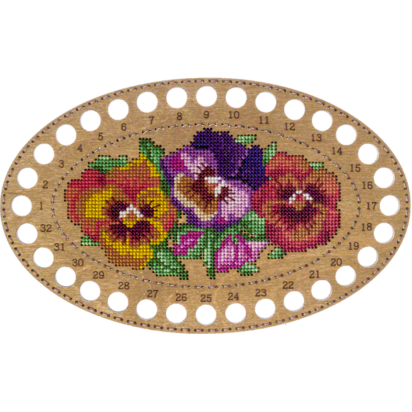 Blanks for embroidery with thread on wood FLHW-015