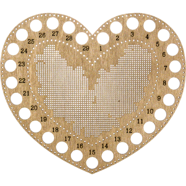 Blanks for embroidery with thread on wood FLHW-017