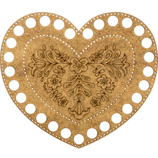 Blanks for embroidery with thread on wood FLHW-017