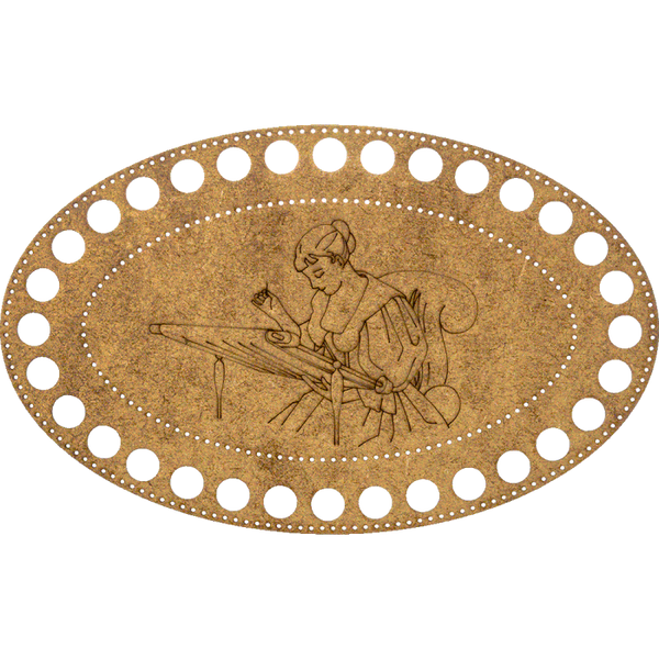 Blanks for embroidery with thread on wood FLHW-018