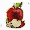 DIY Cross stitch kit on wood "Apple" 4.3x3.1 in / 11.0x8.0 cm