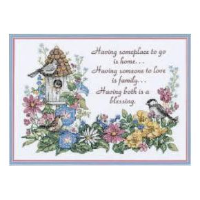 DIY "Flowery Verse" 13.8"x9.8"