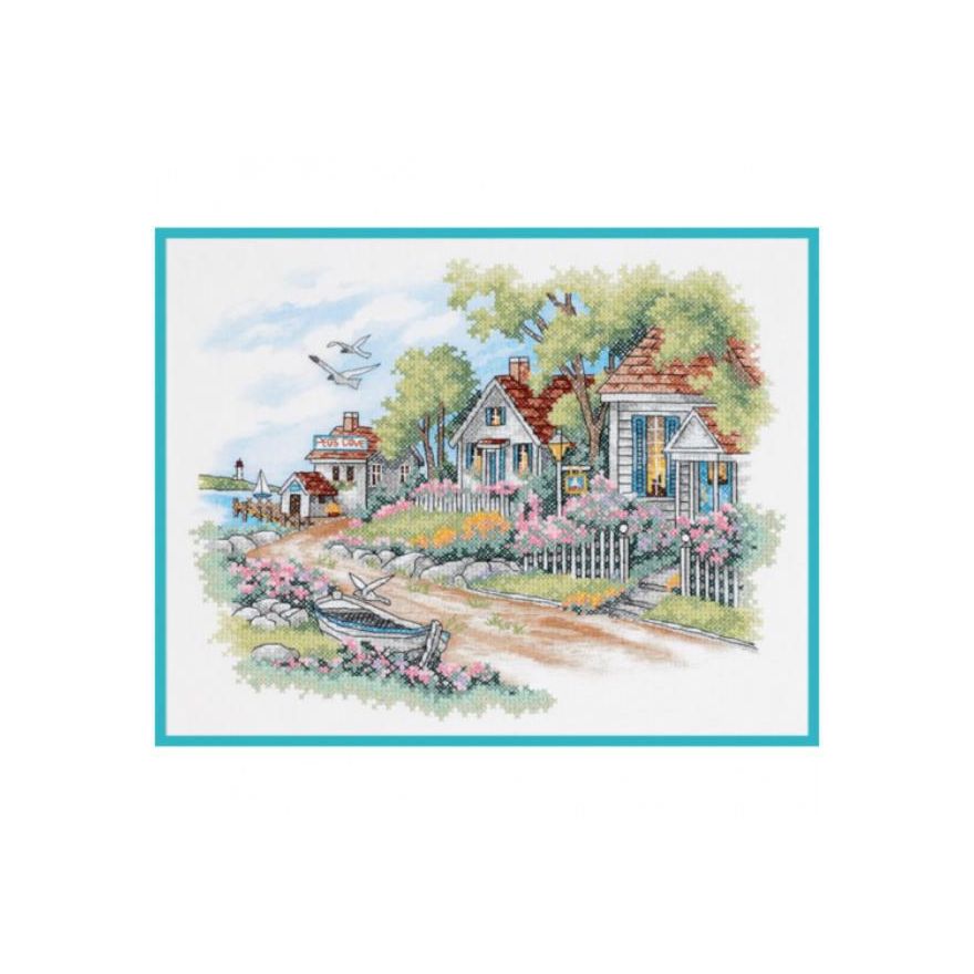 DIY "Cottages by the Sea" 17.7"x15.0"