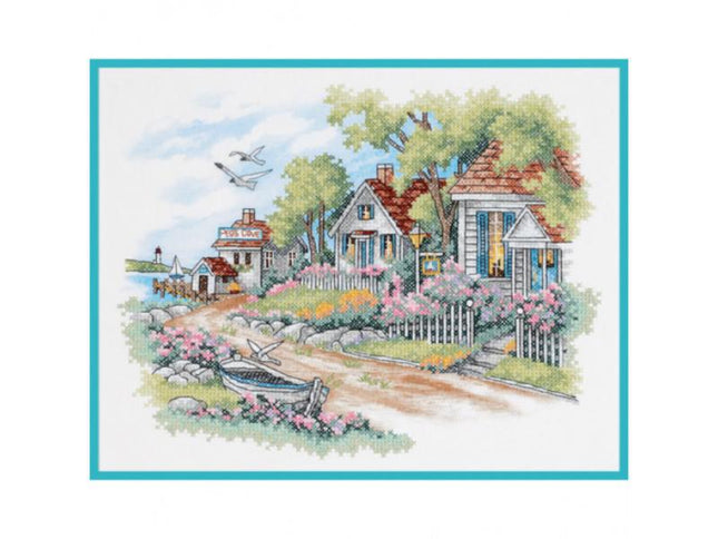 DIY "Cottages by the Sea" 17.7"x15.0"