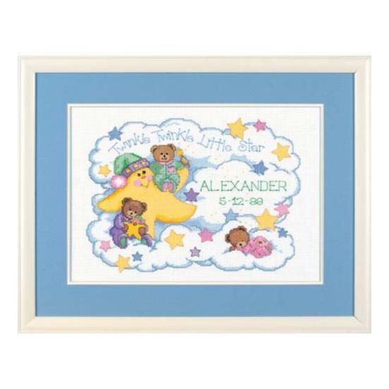 DIY "Twinkle Twinkle Birth Record" 14.2"x9.8"
