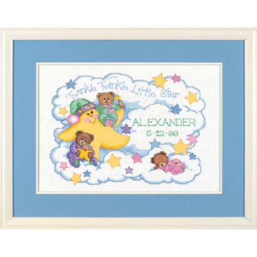 DIY "Twinkle Twinkle Birth Record" 14.2"x9.8"