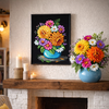 DIY Printed Tapestry Kit “A Bouquet of Dahlias” Needlepoint Kit