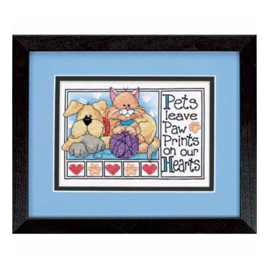 DIY "Paw Prints" 7.1"x5.1"