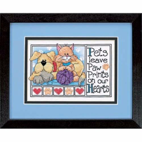 DIY "Paw Prints" 7.1"x5.1"