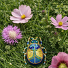Beadwork kit for creating brooch "Azurite"
