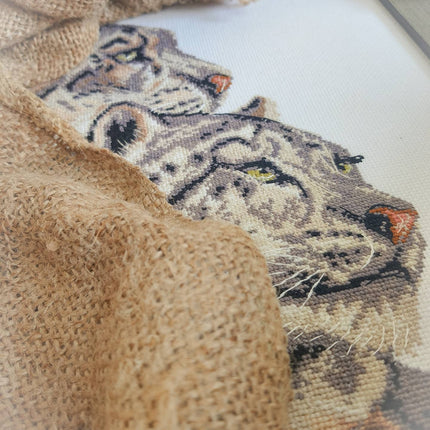 DIY Counted Cross Stitch Kit "Two panthers"
