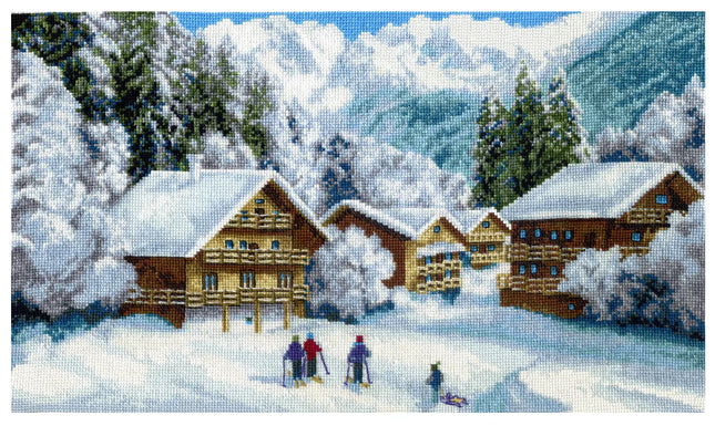 DIY Counted Cross Stitch Kit "Holidays in the Alps"