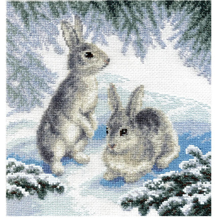 DIY Counted Cross Stitch Kit "Forest Couple"