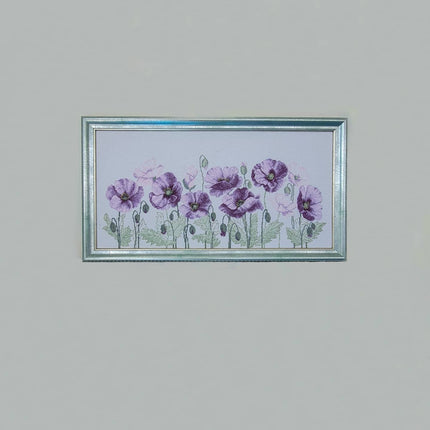 DIY Counted Cross Stitch Kit "Purple petals"