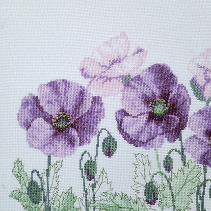 DIY Counted Cross Stitch Kit "Purple petals"