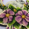 DIY Beaded Door Wreath Kit "Easter bunny" Embroidery on wood, Home decoration