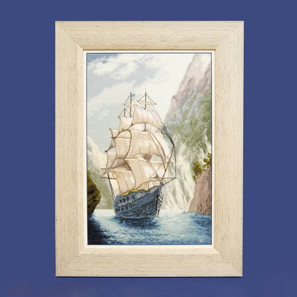 DIY Counted Cross Stitch Kit "To the home harbor"