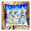 DIY Bead embroidery cushion cover kit "Christmas Angels"