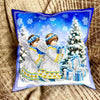 DIY Bead embroidery cushion cover kit "Christmas Angels"