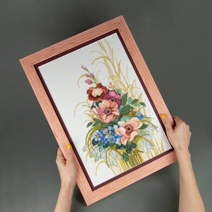 Counted Cross Stitch Kit "Freshness of meadow"