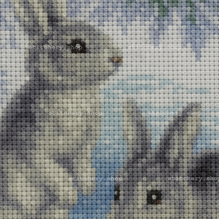 DIY Counted Cross Stitch Kit "Forest Couple"
