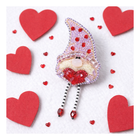 Beadwork kit for creating broоch 