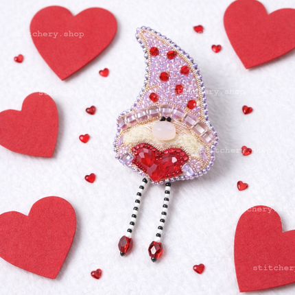 Beadwork kit for creating broоch ""